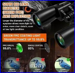 10-30x50 Zoom Binoculars for Adults, High Powered Military Binoculars for