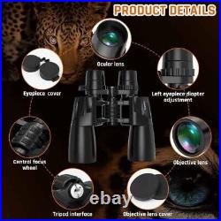 10-30x50 Zoom Binoculars for Adults, High Powered Military Binoculars for Bird W