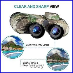 10X50 Marine Binoculars for Adults, Waterproof Binoculars with Rangefinder Co