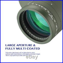 10x50 Marine Binoculars BAK4 Prism FMC Lens with Rangefinder Compass Waterproof