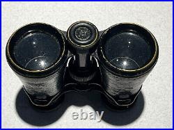 1906 Bischauser binoculars with case and integrated compass, Switzerland