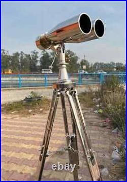 1920 Century Nautical Naval Binoculars marine With Nickel Tripod Stand