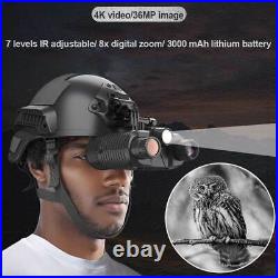 3D 1080P 4K Night Vision Binoculars Infrared Head Mounted Goggles NV8300 /NV8000