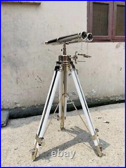 62 Brass Binocular With Stand Maritime Telescope Navy Gift Observatory Spyglass