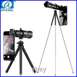 APEXEL HD 60x Zoom Telescope Lens Monocular With Retractable Stand For Outdoor