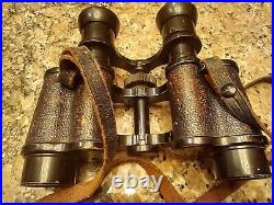 Antique German WETZLAR Hensoldt Binoculars 8 X 60 65 70 With Original Strap