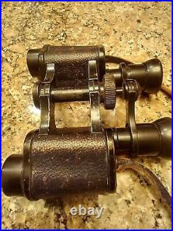 Antique German WETZLAR Hensoldt Binoculars 8 X 60 65 70 With Original Strap