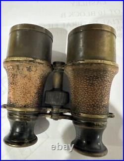 Antique U. S. Navy Military Binoculars Marked US/ NAVY, N 3544 Super Rare