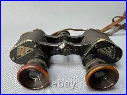 Antique WWI Goerz u. Pozsony Feldstecher M8 6x Military Army Binoculars withCase