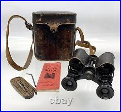 Antique Warner & Swasey Binoculars Prism Power 8x Patent 1902 Made In USA