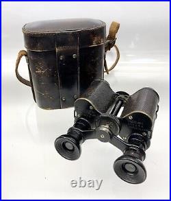 Antique Warner & Swasey Binoculars Prism Power 8x Patent 1902 Made In USA