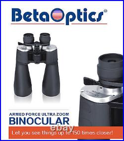 BetaOptics The 144X Military Zoom Binocular 20-144x70mm KC247L1108