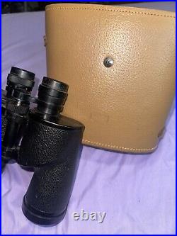 Bushnell Banner 7X50 Coated Optical Japan Military Binocular With Tan Case