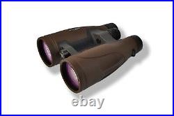 DDoptics Binoculars Pirschler 8x56 Gen. 3 brown with leather carrying strap