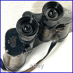 Dienstglas 6x30 E. LEITZ WETZLAR H/6400 WW2 Binoculars German Eagle on Eyepiece