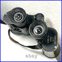 Dienstglas 6x30 E. LEITZ WETZLAR H/6400 WW2 Binoculars German Eagle on Eyepiece