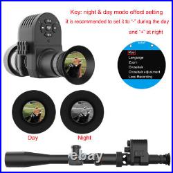 Digital Night Vision PRO 3/4 Rifle Scope Hunting Sight IR 850nm HD Camera DVR