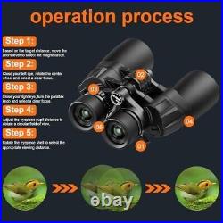 Eadali 10-30x50 Zoom Binoculars for Adults, High Powered Military Binoculars