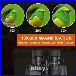 Eadali 10-30x50 Zoom Binoculars for Adults, High Powered Military Binoculars