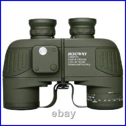 Hooway 7x50 Waterproof Floating Marine Binocular withInternal Rangefinder & Com