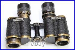 INDIX 6x24 HUERT Paris France Military Field Glasses Binoculars w RETICLE #23