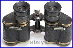 INDIX 6x24 HUERT Paris France Military Field Glasses Binoculars w RETICLE #23