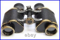 INDIX 6x24 HUERT Paris France Military Field Glasses Binoculars w RETICLE #23