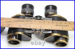 INDIX 6x24 HUERT Paris France Military Field Glasses Binoculars w RETICLE #23