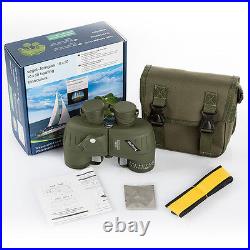 Military 10x50 Binoculars Telescope Digital Compass Waterproof Light Night Vison