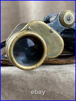 Military German binoculars of an officer. Wehrmacht 1936-1945 WWII WW2