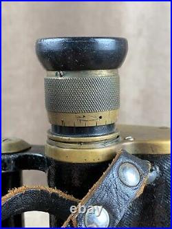 Military German binoculars of an officer. Wehrmacht 1936-1945 WWII WW2