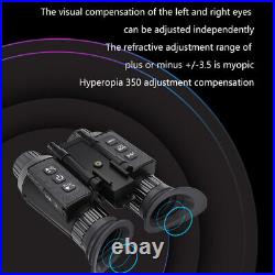 NV8300 3D 1080P 4K Night Vision Binoculars Infrared Head Mounted Goggles with32GB