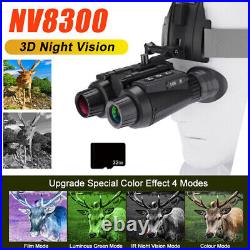 NV8300 3D 4K 8X Zoom Binoculars UHD 300M Infrared Night Vision Scope Goggles