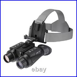 NV8300 8X Zoom IR Night Vision Binoculars 3D 4K Head Mounted Goggles Hunting