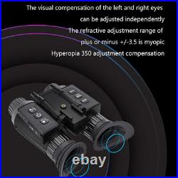 NV8300 8X Zoom IR Night Vision Binoculars 3D 4K Head Mounted Goggles Hunting