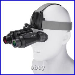 NV8300 8X Zoom IR Night Vision Binoculars 3D 4K Head Mounted Goggles Hunting