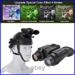 NV8300 Infrared Night Vision Binoculars 4K 3D Head Mounted Goggles 8X Zoom 300M