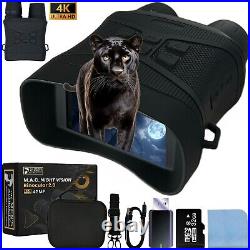 Night Vision Goggles 4K 42 MP Night Vision Binoculars 3'' Large Screen 5x Zoom