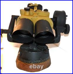 Original WWII German Flak Binoculars 10x80 DKL D. F. WW2 Anti-Aircraft W Brackets