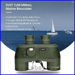 SVBONY Military Powerful Binoculars 7x50 withInternal Rangefinder