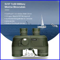 SVBONY SV27 7x50mm Marine Binocular Range Finder Compass IPX7 Waterproof Surfing