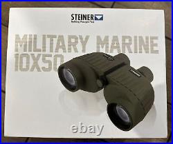 Steiner Military Marine Tactical Porro Prism Binoculars 10x50mm, Green 2035 NEW