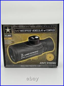 US Army Monocular MC-842, 8x42 Waterproof Monocular with Compass