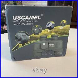 USCAMEL 10X50 Marine Binoculars for Adults, Waterproof Binoculars with Rangefind