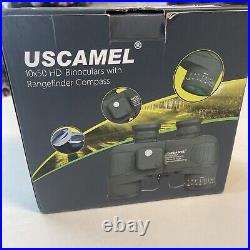 USCAMEL 10X50 Marine Binoculars for Adults, Waterproof Binoculars with Rangefind