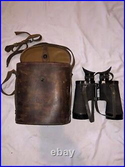 VINTAGE WW2 Military M15 Binoculars with M24 Carrying Case Westinghouse 7x50