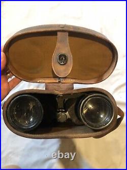 VINTAGE WW2 Military M15 Binoculars with M24 Carrying Case Westinghouse 7x50