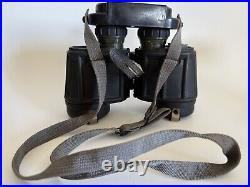 Vintage Carl Zeiss Jena, NVA East German Army Rubberized Binoculars 7 x 40