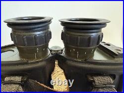 Vintage Carl Zeiss Jena, NVA East German Army Rubberized Binoculars 7 x 40