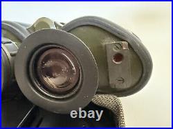 Vintage Carl Zeiss Jena, NVA East German Army Rubberized Binoculars 7 x 40